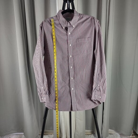 L.L. Bean Men's 100% Cotton Red, White, Blue Checkered Button Down Shirt Size M. - Picture 5 of 12